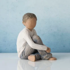 Willow Tree Children^Caring Child (Darker Skin Tone And Hair Color)