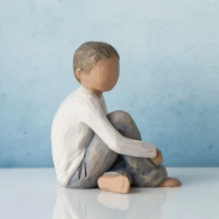 Willow Tree Children^Caring Child (Darker Skin Tone And Hair Color)