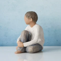 Willow Tree Children^Caring Child (Darker Skin Tone And Hair Color)