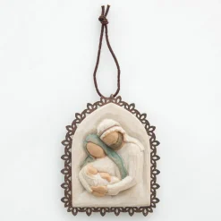 Willow Tree Christmas^Holy Family Metal-Edged Ornament