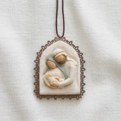 Willow Tree Christmas^Holy Family Metal-Edged Ornament