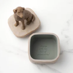 Willow Tree Pets^Love My Dog (Dark) Keepsake Box