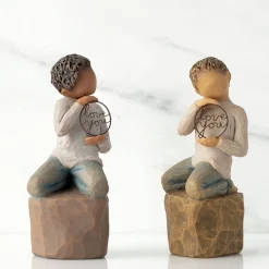 Willow Tree Grandparents^Love You Too (Darker Skin)