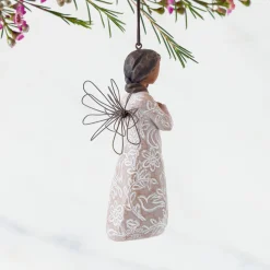 Willow Tree Christmas^Remembrance (Darker Skin) Ornament