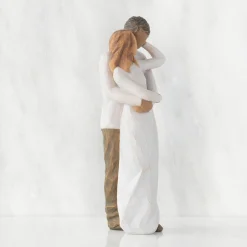 Willow Tree Couples^Together (Woman: Lighter Skin, Man: Darker Skin)