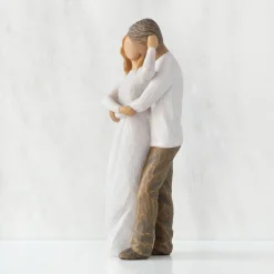 Willow Tree Couples^Together (Woman: Lighter Skin, Man: Darker Skin)